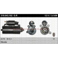 22-319-043-102 TRISCAN Стартер