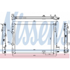 67360 NISSENS Радиатор, охлаждение двигателя
