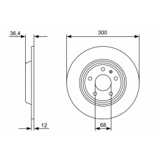 0 986 479 382 BOSCH Тормозной диск