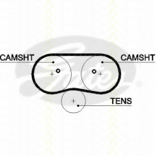 8645 5516xs TRISCAN Ремень ГРМ