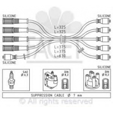 4.8421 FACET Комплект проводов зажигания