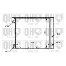 QER1494 QUINTON HAZELL Радиатор, охлаждение двигателя
