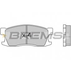 BP2407 BREMSI Комплект тормозных колодок, дисковый тормоз