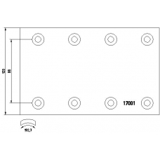 17001 TEXTAR Тормозные колодки, барабанный тормоз