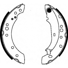 8DB 355 000-371 HELLA Комплект тормозных колодок