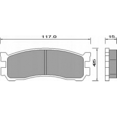 AC663381D AC Delco Комплект тормозных колодок, дисковый тормоз