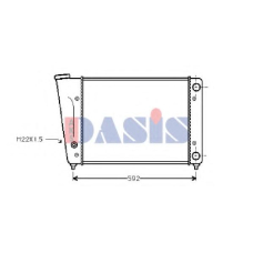 041020N AKS DASIS Радиатор, охлаждение двигателя