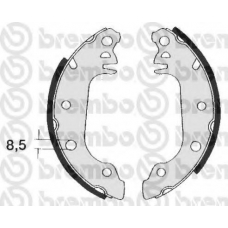 S 24 504 BREMBO Комплект тормозных колодок