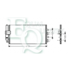 CO0259 EQUAL QUALITY Конденсатор, кондиционер