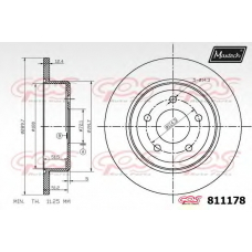 811178.6880 MAXTECH Тормозной диск