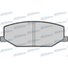 AC634581D AC Delco Комплект тормозных колодок, дисковый тормоз