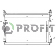 PR 2565A1 PROFIT Радиатор, охлаждение двигателя