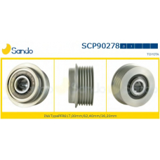 SCP90278.1 SANDO Ременный шкив, генератор