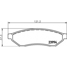 8DB 355 011-671 HELLA PAGID Комплект тормозных колодок, дисковый тормоз