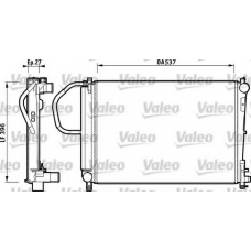 732883 VALEO Радиатор, охлаждение двигателя