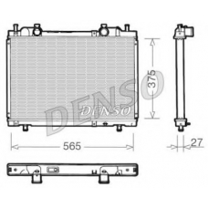 DRM09022 DENSO Радиатор, охлаждение двигателя