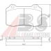 37388 ABS Комплект тормозных колодок, дисковый тормоз