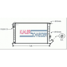 1500151 KUHLER SCHNEIDER Радиатор, охлаждение двигател