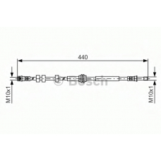 1 987 481 430 BOSCH Тормозной шланг