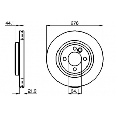 0 986 478 606 BOSCH Тормозной диск