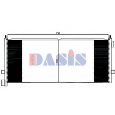 282004N AKS DASIS Конденсатор, кондиционер