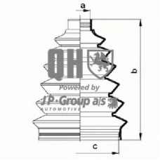 4843600719 Jp Group Комплект пылника, приводной вал