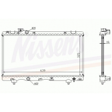 64705A NISSENS Радиатор, охлаждение двигателя