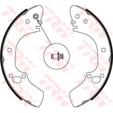 GS8462 TRW Комплект тормозных колодок