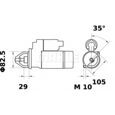 MS 421 MAHLE Стартер