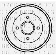 BBR7079 BORG & BECK Тормозной барабан