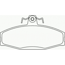 MDB1913 MINTEX Комплект тормозных колодок, дисковый тормоз