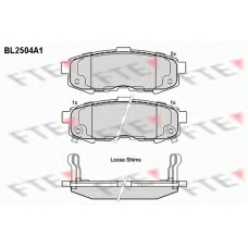 BL2504A1 FTE Комплект тормозных колодок, дисковый тормоз