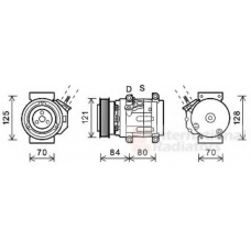 0800K037 VAN WEZEL Компрессор, кондиционер