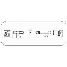 HR12 JANMOR Комплект проводов зажигания