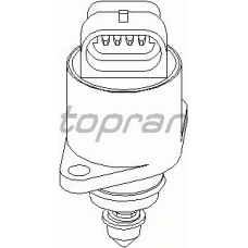 206 168 TOPRAN Поворотная заслонка, подвод воздуха