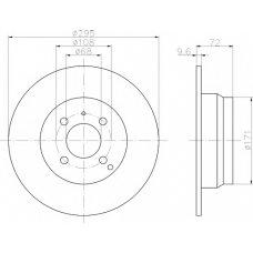 8DD 355 102-911 HELLA PAGID Тормозной диск