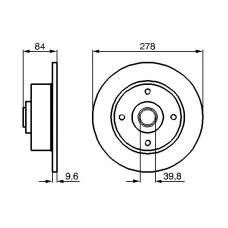 0 986 478 126 BOSCH Тормозной диск