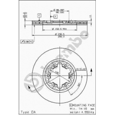 09.5957.10 BREMBO Тормозной диск