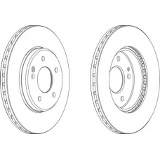DDF588C-1 FERODO Тормозной диск