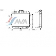 OL2027 AVA Радиатор, охлаждение двигателя