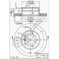 09.6924.11 BREMBO Тормозной диск