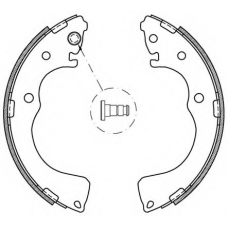 BSA2091.00 OPEN PARTS Комплект тормозных колодок