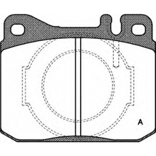 BPA0010.40 OPEN PARTS Комплект тормозных колодок, дисковый тормоз