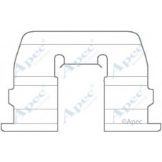 KIT1138 APEC Комплектующие, тормозные колодки