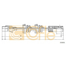 S31031 COFLE Тросик спидометра