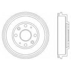 61285 PAGID Тормозной барабан