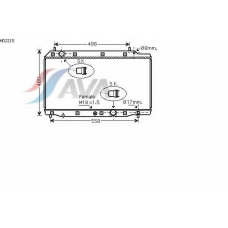 HD2215 AVA Радиатор, охлаждение двигателя