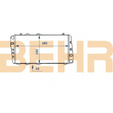 2110436 BEHR Radiator