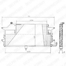 TSP0225144 DELPHI Конденсатор, кондиционер