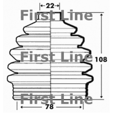 FCB6098 FIRST LINE Пыльник, приводной вал